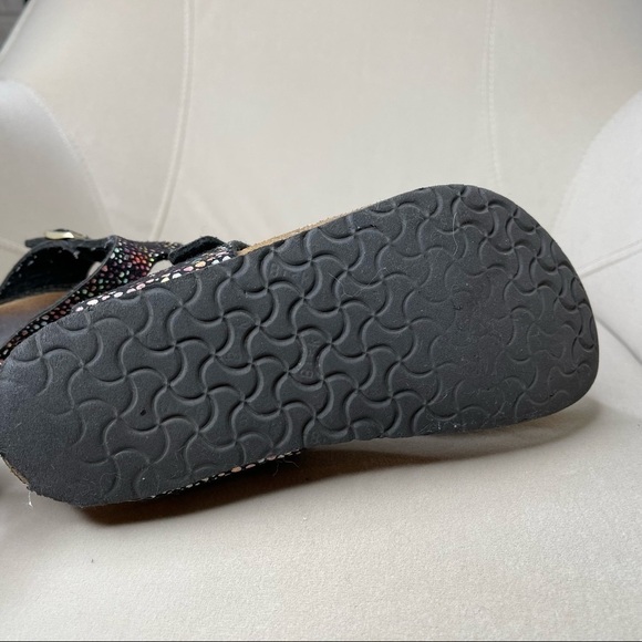 Birkenstock Gizeh Metallic Sandals Slip On Leather Confetti Brown 36 - Picture 4 of 4